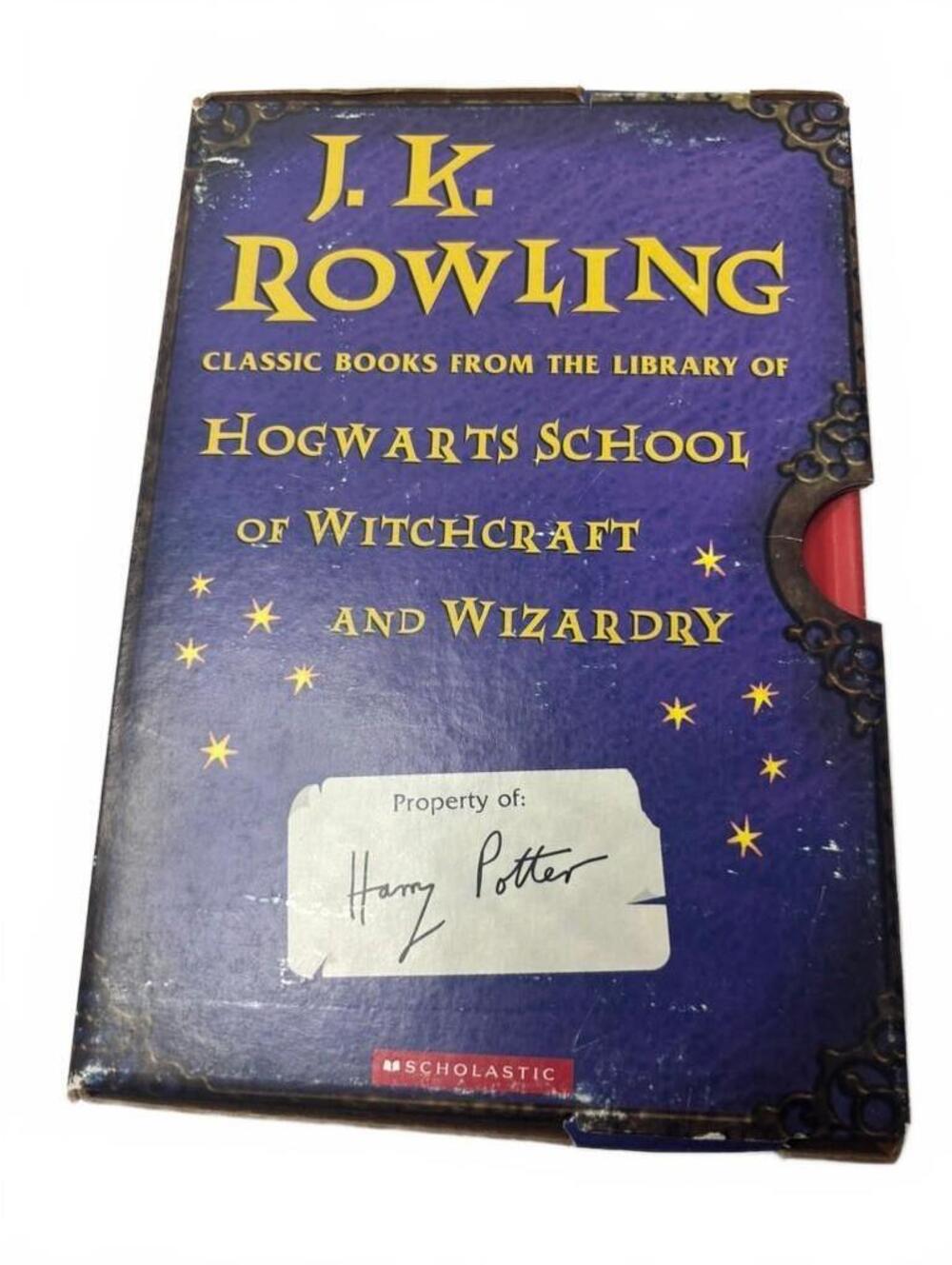Retro Y2K Box Set Classic Books From The Library of Hogwarts by J.K. Rowling